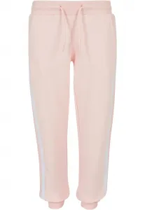 Girls' College Contrast Sweatpants Pink/White/Pink
