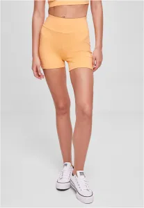 Women's Recycled High Waist Cycle Hot Pants paleorange