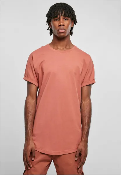 Terracotta Long Shape Turnup Tee