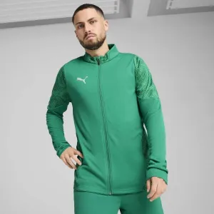 Puma TEAMCUP TRAINING JACKET Pánska futbalová bunda, zelená, veľkosť