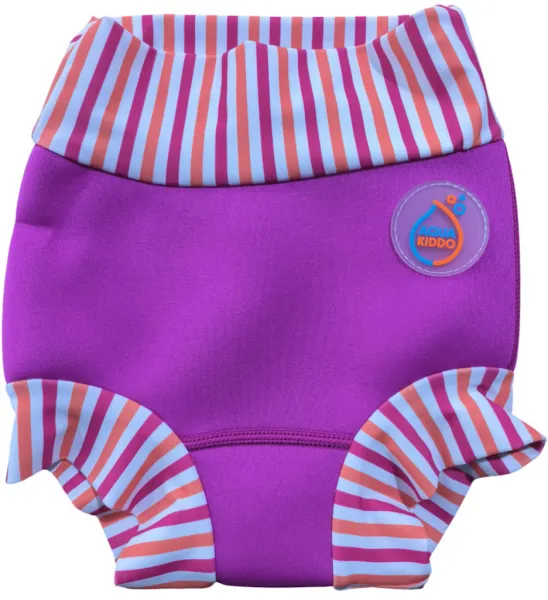 Dojčenské plavky aquakiddo swim nappy neon pink s