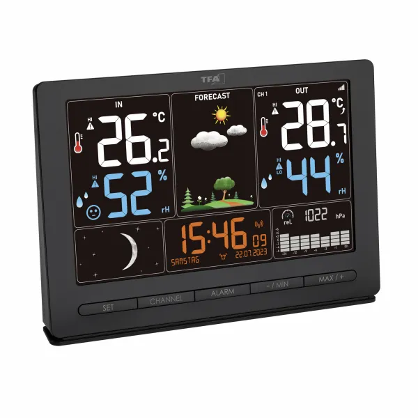 TFA 35.1118.01 SEASON 2 rádiom riadená meteostanica, čierna
