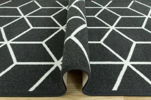 Protišmykový behúň cubes 29 - čierny