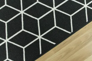 Protišmykový behúň cubes 29 - čierny