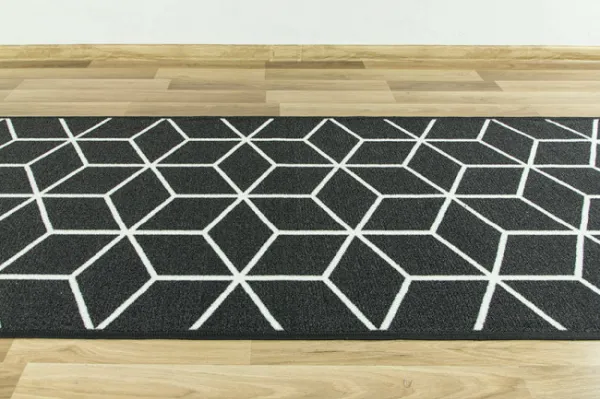 Protišmykový behúň cubes 29 - čierny