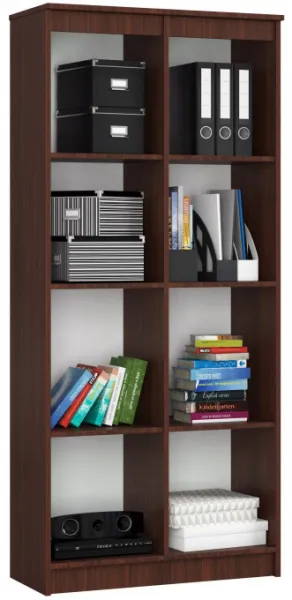 Ak furniture Regál Rexa 80 cm 1 skrinka a 4 police wenge