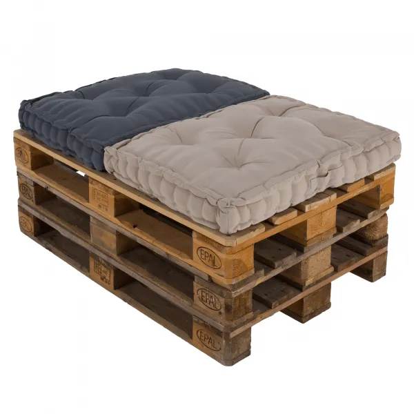 Vankúš na paletové sedenie, hnedosivá Taupe, LEGNO