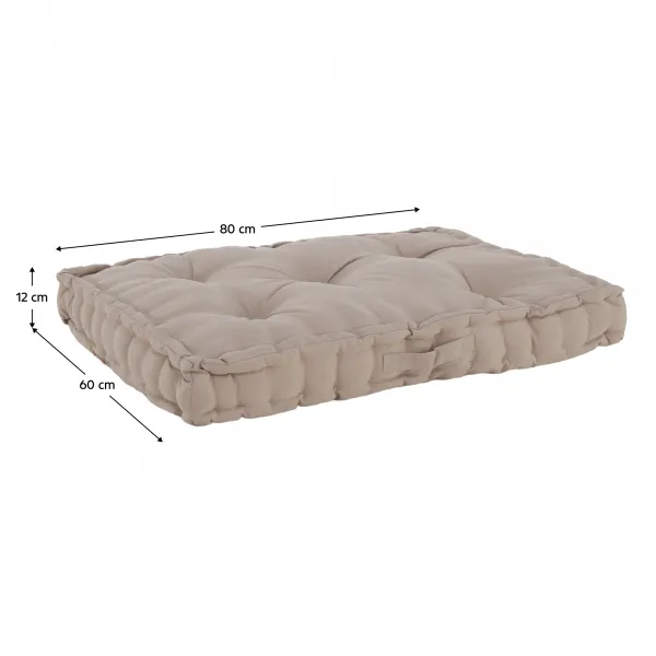Vankúš na paletové sedenie, hnedosivá Taupe, LEGNO