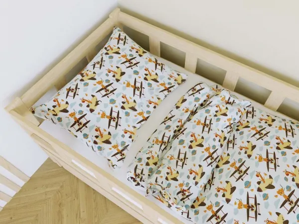 Bavlnené detské obliečky LIETADLÁ na jednolôžko Zvoľte rozmer: 90x130 / 40x60
