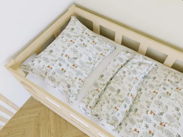 Bavlnené detské obliečky ZVIERATKÁ na jednolôžko Zvoľte rozmer: 140x200 / 70x90