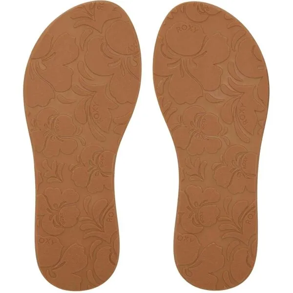 Roxy PORTO MOTIF Dámske žabky, hnedá, veľkosť 36