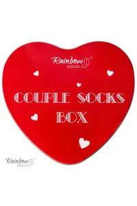 ZOOKSY/RAINBOW SOCKS Ponožky COUPLE BOX 2 Páry Krabica Srdce Rainbow Socks