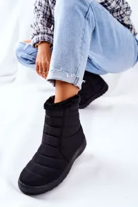 PE1 Ženské izolované snehové topánky Black Mezyss