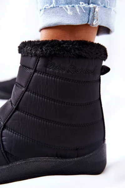 PE1 Ženské izolované snehové topánky Black Mezyss