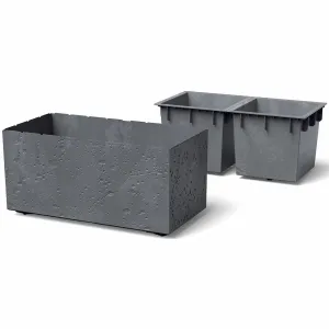 Prosperplast Plastový květináč SIERRAS CASE BETON EFFECT marengo, varianta 57,7 cm