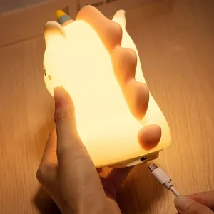TZB Dětská stolní LED lampa Unicorn bílá