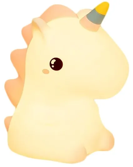 TZB Dětská stolní LED lampa Unicorn bílá