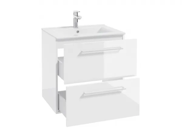 ArtDef Skrinka pod umývadlo FERATA D60 2S/45 | biela 60 cm