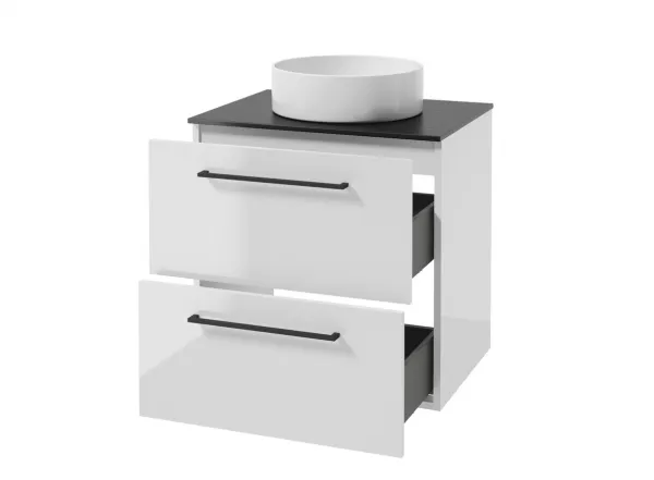 ArtDef Skrinka pod umývadlo FERATA D60 2S/45 | biela 60 cm