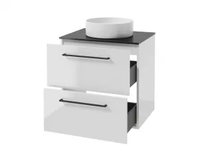 ArtDef Skrinka pod umývadlo FERATA D60 2S/45 | biela 60 cm