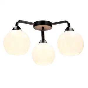 Stropné svietidlo Caldera ampla 3x60W e27 tienidlo biele