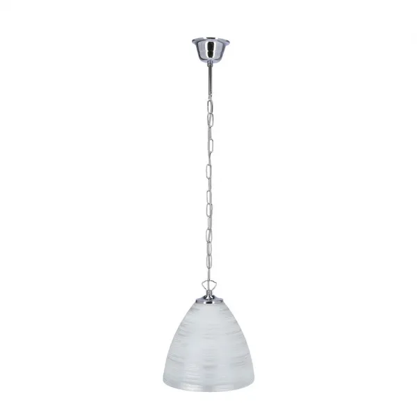 tienidlo na závesnú lampu Scordia chróm, biele a strieborné