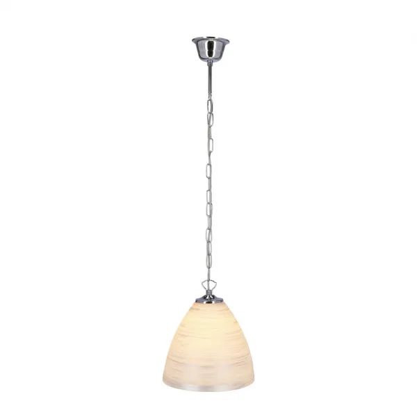 tienidlo na závesnú lampu Scordia chróm, biele a strieborné