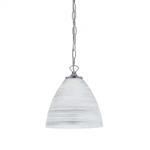 tienidlo na závesnú lampu Scordia chróm, biele a strieborné