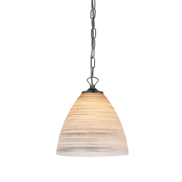 tienidlo na závesnú lampu Scordia chróm, biele a strieborné