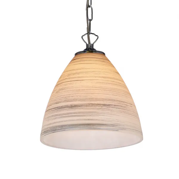 tienidlo na závesnú lampu Scordia chróm, biele a strieborné