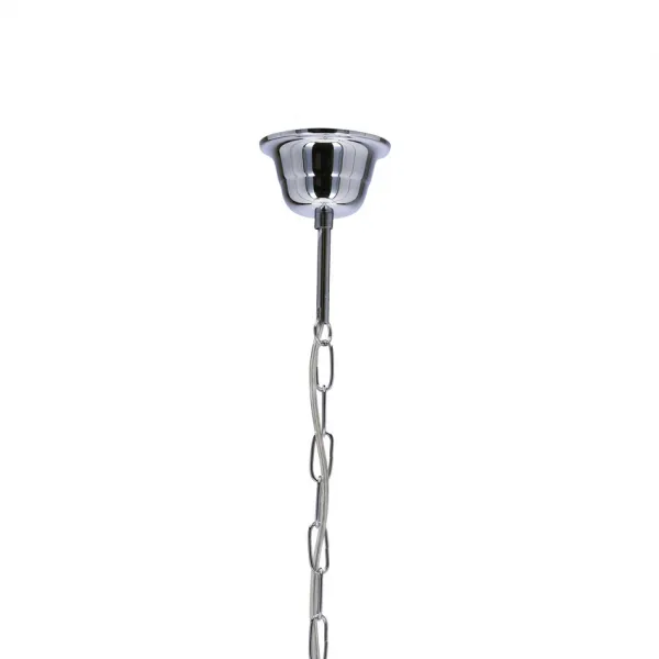 tienidlo na závesnú lampu Scordia chróm, biele a strieborné
