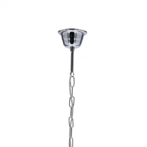tienidlo na závesnú lampu Scordia chróm, biele a strieborné