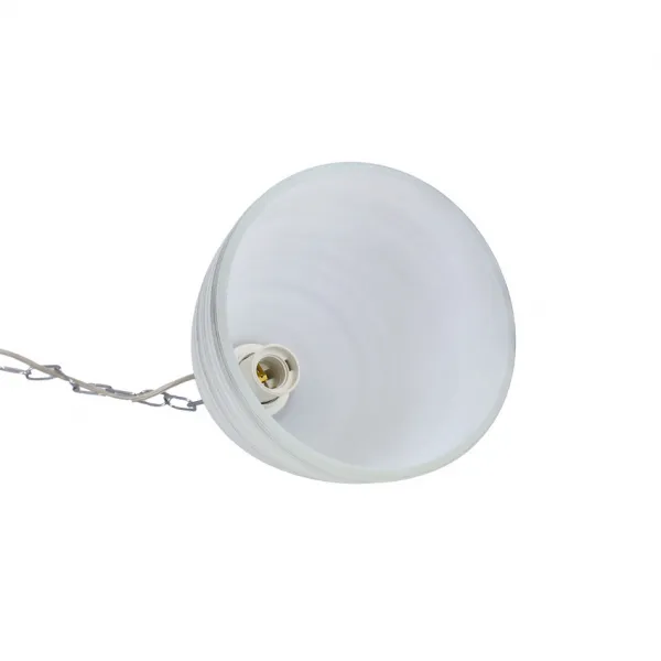 tienidlo na závesnú lampu Scordia chróm, biele a strieborné