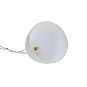 tienidlo na závesnú lampu Scordia chróm, biele a strieborné