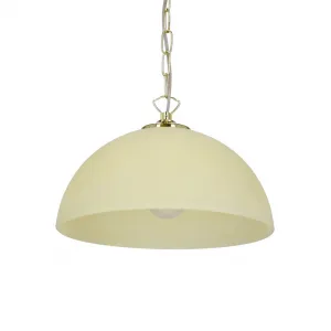 Závesná lampa Trezza mosadz 1x60w e27 ecru tienidlo