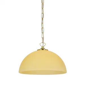 Závesná lampa Trezza mosadz 1x60w e27 ecru tienidlo