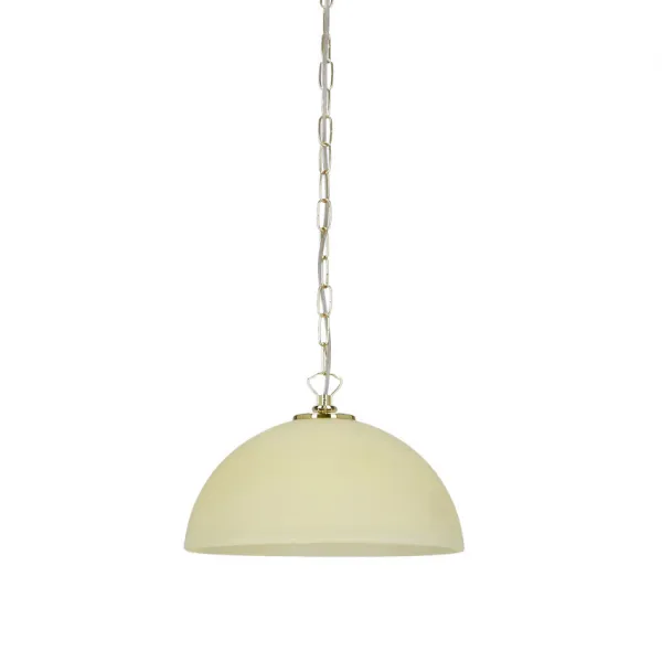 Závesná lampa Trezza mosadz 1x60w e27 ecru tienidlo