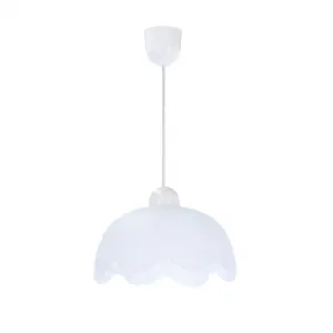 Závesná lampa Pansy 25 1x60W e27 biele tienidlo