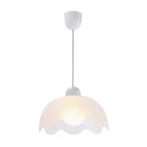 Závesná lampa Pansy 25 1x60W e27 biele tienidlo