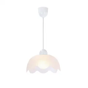 Závesná lampa Pansy 18 1x60W e27 biele tienidlo