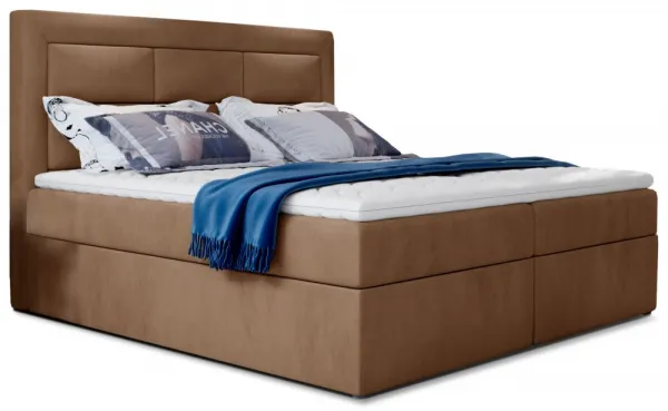 ArtElta Manželská posteľ VIVRE Boxspring | 160 x 200 cm Farba VIVRE: Monolith 09