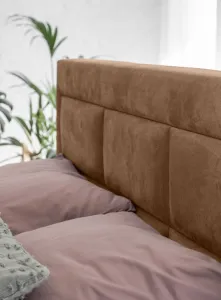 ArtElta Manželská posteľ VIVRE Boxspring | 160 x 200 cm Farba VIVRE: Monolith 09