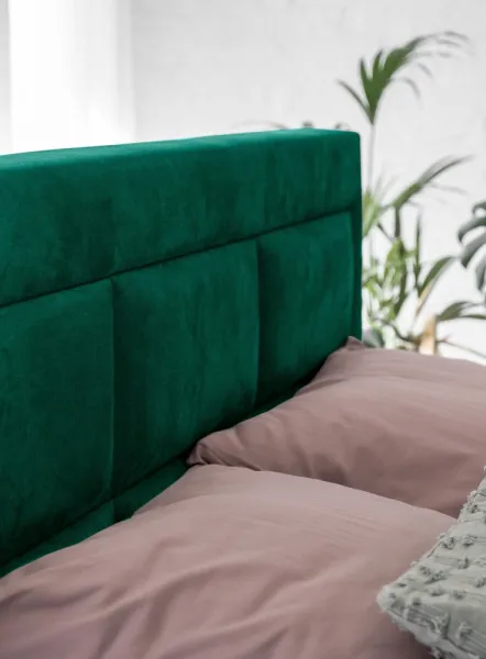 ArtElta Manželská posteľ VIVRE Boxspring | 140 x 200 cm Farba VIVRE: Monolith 37