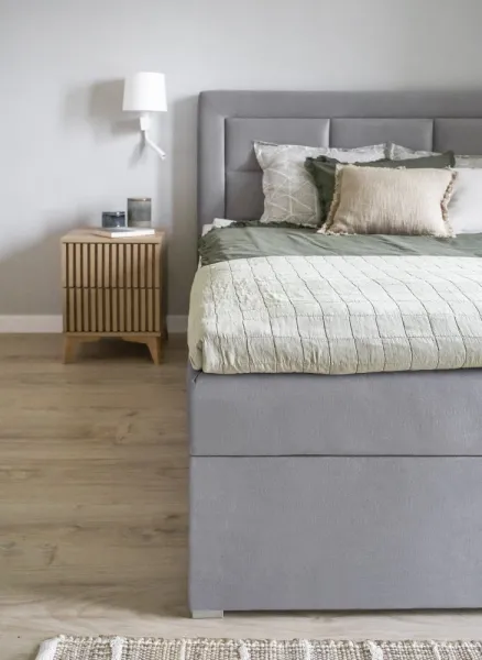 ArtElta Manželská posteľ VIVRE Boxspring | 140 x 200 cm Farba VIVRE: Monolith 84