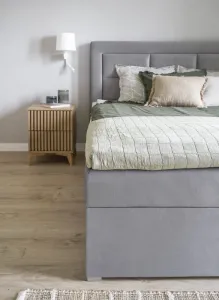 ArtElta Manželská posteľ VIVRE Boxspring | 140 x 200 cm Farba VIVRE: Monolith 84