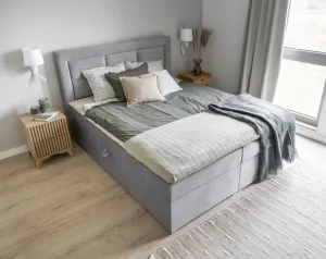 ArtElta Manželská posteľ VIVRE Boxspring | 160 x 200 cm Farba VIVRE: Monolith 84