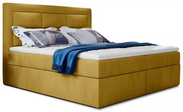 ArtElta Manželská posteľ VIVRE Boxspring | 140 x 200 cm Farba VIVRE: Monolith 48