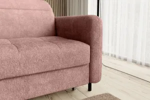Eltap Rohová rozkládací sedací souprava GOMSI 228 cm Touch 24 růžová levá
