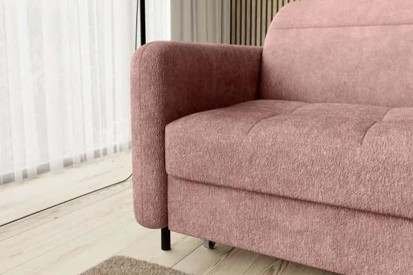 Eltap Rohová rozkládací sedací souprava GOMSI 228 cm Touch 24 růžová pravá