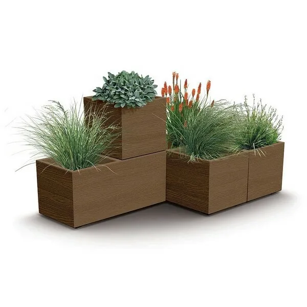 Prosperplast Květináč MADEIRA EKO kávový, varianta 77 cm